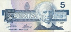 5 Dollars CANADA  1986 P.095a2 VF+