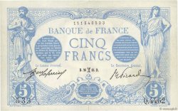 5 Francs BLEU FRANCE  1915 F.02.24 TTB+