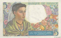 5 Francs BERGER FRANCE  1943 F.05.02 TTB