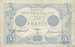 5 Francs BLEU FRANCE  1915 F.02.32 TB+