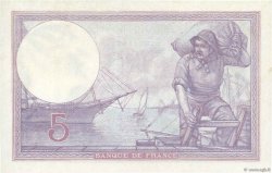 5 Francs FEMME CASQUÉE FRANCE  1922 F.03.06 NEUF