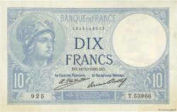 10 Francs MINERVE FRANCE  1930 F.06.14 TTB+