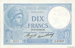 10 Francs MINERVE FRANCE  1936 F.06.17 pr.SPL