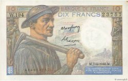 10 Francs MINEUR FRANCE  1949 F.08.21 TTB+