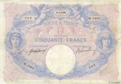 50 Francs BLEU ET ROSE FRANCIA  1909 F.14.22
