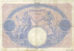 50 Francs BLEU ET ROSE FRANCE  1909 F.14.22 TB