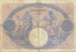 50 Francs BLEU ET ROSE FRANCE  1910 F.14.23 G