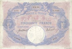 50 Francs BLEU ET ROSE FRANCE  1914 F.14.27 TB