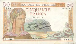 50 Francs CÉRÈS FRANCE  1935 F.17.07