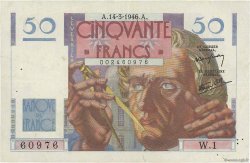 50 Francs LE VERRIER FRANCE  1946 F.20.01 TTB