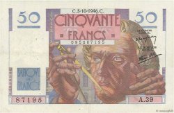 50 Francs LE VERRIER FRANCE  1946 F.20.06 TTB+
