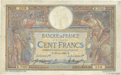 100 Francs LUC OLIVIER MERSON sans LOM FRANKREICH  1920 F.23.13