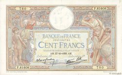 100 Francs LUC OLIVIER MERSON type modifié FRANCE  1938 F.25.33