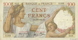 100 Francs SULLY FRANCE  1939 F.26.02 TB