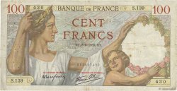 100 Francs SULLY FRANCE  1939 F.26.02