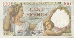 100 Francs SULLY FRANCE  1939 F.26.17 TTB