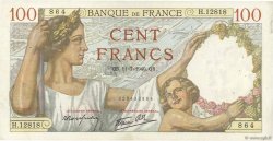 100 Francs SULLY FRANCE  1940 F.26.33 TTB