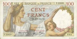 100 Francs SULLY FRANCE  1941 F.26.54 TTB