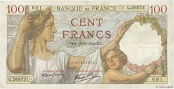 100 Francs SULLY FRANCE  1941 F.26.63 TB+