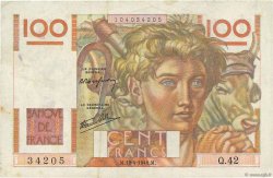 100 Francs JEUNE PAYSAN FRANCE  1946 F.28.03 TTB