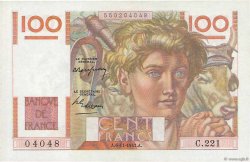 100 Francs JEUNE PAYSAN FRANKREICH  1947 F.28.16 fST