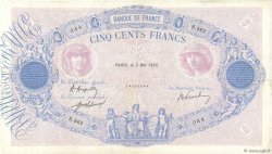 500 Francs BLEU ET ROSE FRANCE  1920 F.30.24 TTB