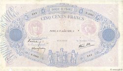 500 Francs BLEU ET ROSE modifié FRANCE  1939 F.31.36 TB