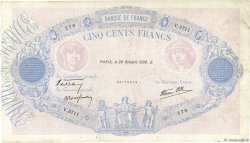 500 Francs BLEU ET ROSE modifié FRANCE  1939 F.31.45 TB