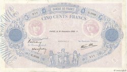 500 Francs BLEU ET ROSE modifié FRANCE  1939 F.31.48