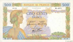 500 Francs LA PAIX FRANCE  1942 F.32.28 SPL+
