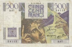 500 Francs CHATEAUBRIAND FRANCE  1946 F.34.04