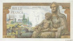 1000 Francs DÉESSE DÉMÉTER FRANCIA  1943 F.40.18 SC+