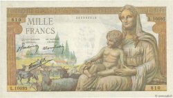 1000 Francs DÉESSE DÉMÉTER FRANCE  1943 F.40.40 TTB