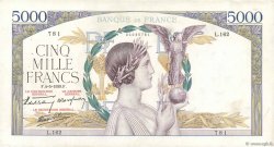 5000 Francs VICTOIRE Impression à plat FRANCE  1939 F.46.05 pr.TTB