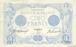 5 Francs BLEU FRANCE  1915 F.02.31
