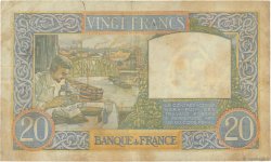 20 Francs TRAVAIL ET SCIENCE FRANCE  1941 F.12.16 TB