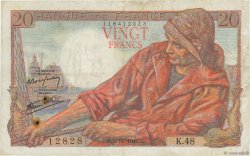 20 Francs PÊCHEUR FRANCE  1942 F.13.04 TB+
