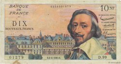 10 Nouveaux Francs RICHELIEU FRANCE  1960 F.57.08 B+
