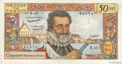 50 Nouveaux Francs HENRI IV FRANCE  1959 F.58.04 TB