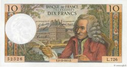 10 Francs VOLTAIRE FRANCE  1971 F.62.53 SUP+