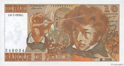 10 Francs BERLIOZ FRANKREICH  1978 F.63.25