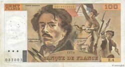 100 Francs DELACROIX FRANCE  1978 F.68.04 TB