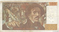 100 Francs DELACROIX modifié FRANCE  1978 F.69.01b B