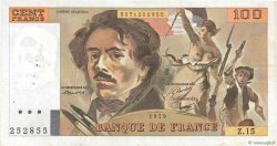 100 Francs DELACROIX modifié FRANCE  1979 F.69.02c TTB