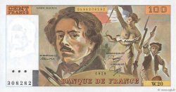 100 Francs DELACROIX modifié FRANCE  1979 F.69.03 UNC-