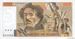 100 Francs DELACROIX modifié FRANCE  1980 F.69.04b SPL