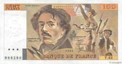 100 Francs DELACROIX modifié FRANCE  1984 F.69.08a TTB