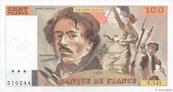 100 Francs DELACROIX modifié FRANCE  1989 F.69.13b SPL