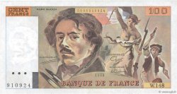 100 Francs DELACROIX modifié FRANCE  1989 F.69.13c