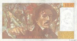 100 Francs DELACROIX imprimé en continu FRANCE  1990 F.69bis.01a TTB+